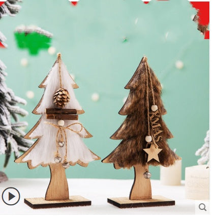 Christmas Decorations Made of Wood and Trees